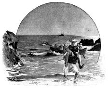 A Visit to Tafilet: landing in Saffi, 1895. Creator: Carl Hentschel