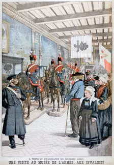 A visit to the Army Museum by the war veterans, 1903
