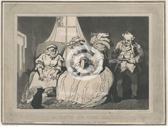 A Visit to the Aunt, December 20, 1794., December 20, 1794. Creator: Thomas Rowlandson.