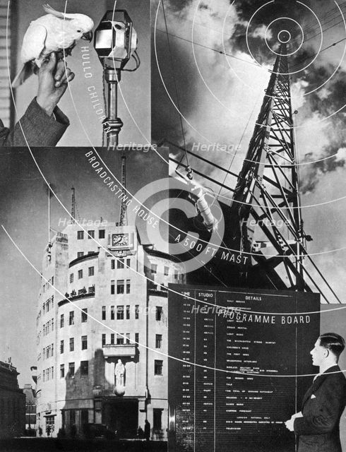 'A visit to the BBC', 1937. Artist: Unknown