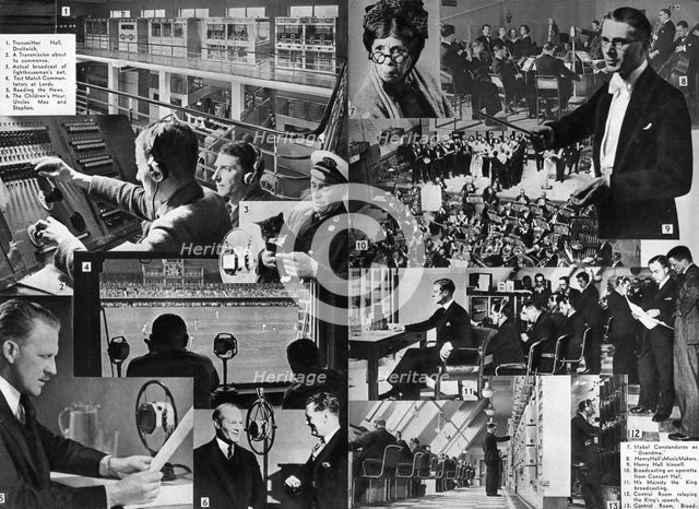 'A visit to the BBC', 1937. Artist: Unknown