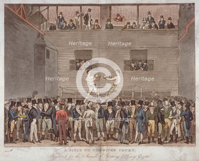 'A Visit to the Fives Court', 1822. Artist: Isaac Robert Cruikshank