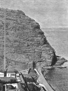 'A Visit to the Island of St. Helena; Ladder Hill, on which is situated the Garrison and Signal Sta Creator: Unknown
