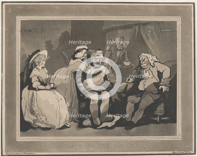 A Visit to the Uncle, December 20, 1794., December 20, 1794. Creators: Thomas Rowlandson, Francis Jukes.