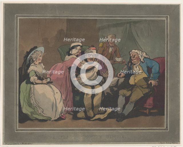 A Visit to the Uncle, December 20, 1794., December 20, 1794. Creators: Thomas Rowlandson, Francis Jukes.