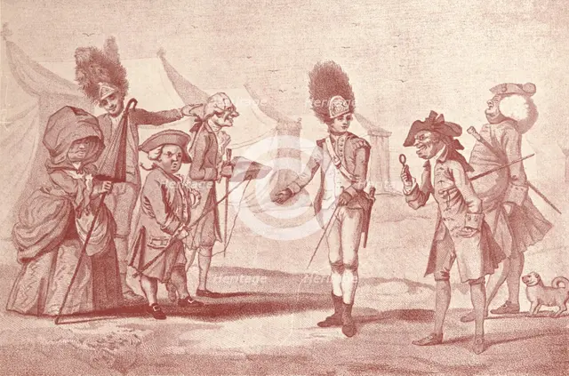 'A Visit To Camp', c1800-1810, (1909). Artist: Henry William Bunbury.