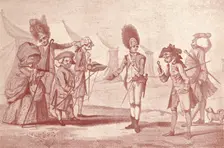 A Visit To Camp c1800-1810, (1909). Artist: Henry William Bunbury