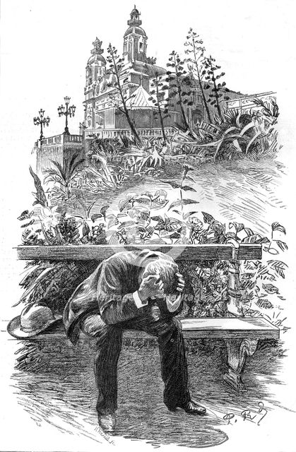 'A Visit to Monte Carlo, Despair', 1886.  Creator: Paul Charles Renouard.