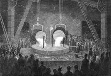 A visit to Penn's Marine Engine Factory, at Greenwich:...great cylinder for a...steam-engine, 1865. Creator: Unknown