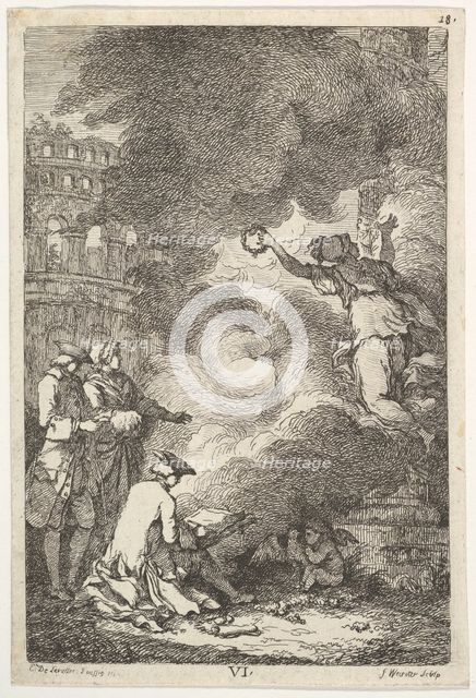 A Visit to Rome in 1764, 1764. Creator: Franz Edmund Weirotter.