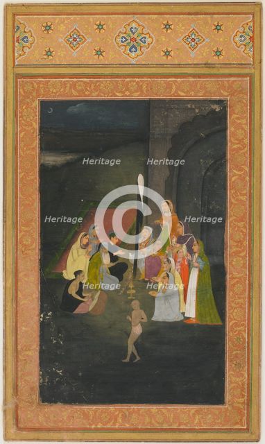 A visit at night to a mullah, 18th century. Creator: Unknown.