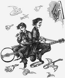 A Voice from the Spirit-Woolsack 1865. Creator: Unknown