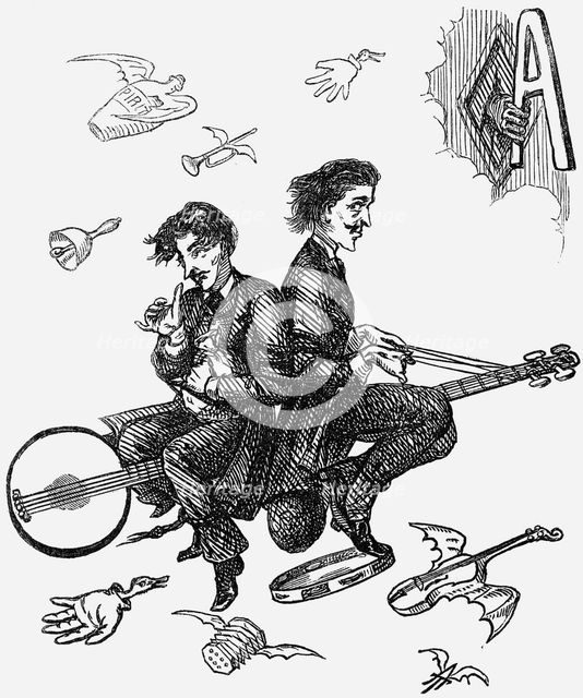 'A Voice from the Spirit-Woolsack', 1865. Creator: Unknown.