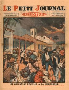 A volcano erupts in Martinique, 1929. Creator: Unknown