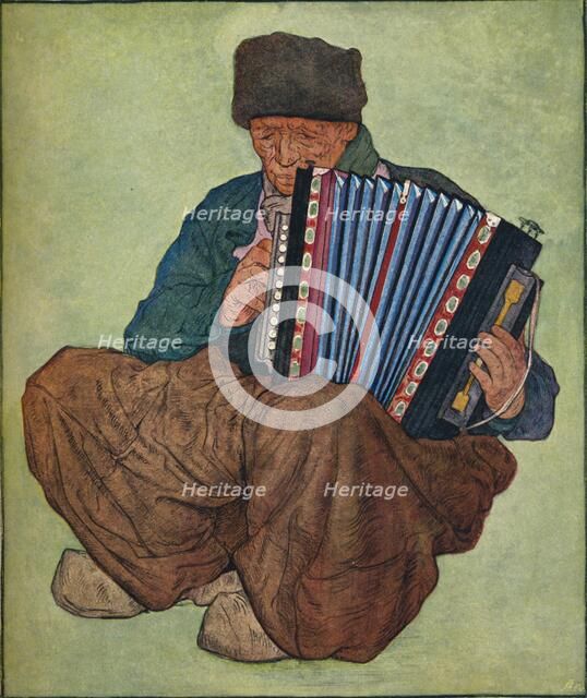 'A Volendam Musician', 19th century. Creator: Nicolaas Wilhelm Jungmann.