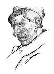 A Vollendam Native 1898.Artist: Nico Jungmann