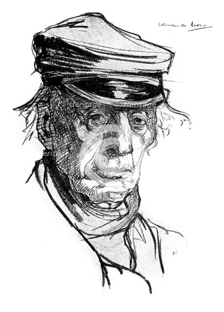 'A Vollendam Worthy', 1898.Artist: Nico Jungmann
