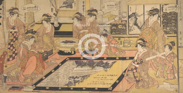 A Votive Picture to Be Donated to the Kannon of Asakusa..., ca. 1800. Creator: Kitagawa Kikumaro.
