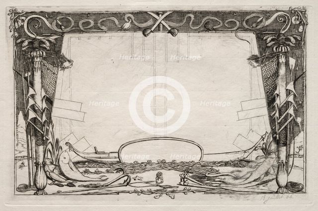 A Voyage to New Zealand (1842-1846): Cover, 1866. Creator: Charles Meryon (French, 1821-1868).