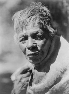 A Wailaki man, c1924. Creator: Edward Sheriff Curtis