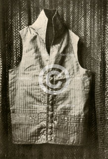 'A waistcoat worn by Count Lemcke', c1798, (1937). Creator: Unknown.