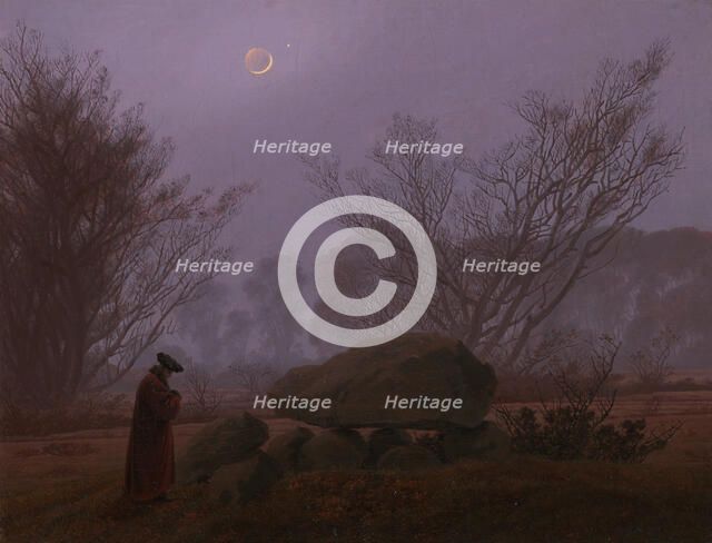 A Walk at Dusk, 1830-1835. Artist: Friedrich, Caspar David (1774-1840)