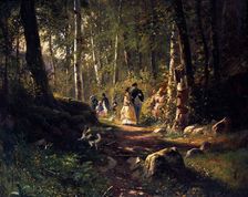 A Walk in a Forest 1869. Artist: Ivan Shishkin