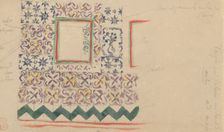 A Wall Decorated in Spanish Tiles, 1832. Creator: Eugene Delacroix