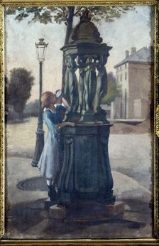 A Wallace Fountain, c1880. Creator: Andre Gill