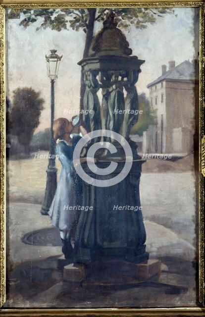 A Wallace Fountain, c1880. Creator: Andre Gill.