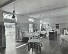 A ward at Orchard House, Claybury Hospital, Woodford Bridge, London, 1937