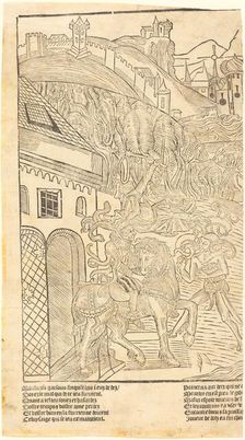 A Warning Against Playing Dice, c. 1500. Creator: Unknown
