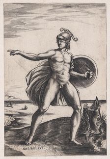 A Warrior, ca. 1514-36. Creator: Agostino Veneziano