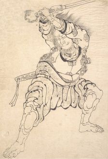 A Warrior. Creator: Hokusai