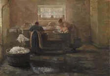 A Wash House, 1900. Creator: Emilie Christensen