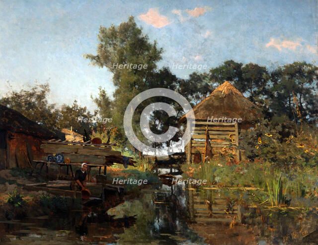 A washerwoman, 1880-1885. Creator: Tholen, Willem Bastiaan (1860-1931).