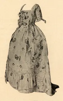 A Watteau sacque, wedding outfit of Mrs. William West 1752, (1937) Creator: Unknown