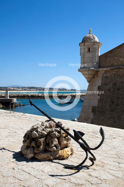 A watchtower of the Forte da Ponta da Bandeira, Lagos, Portugal, 2009. Creator: Samuel Magal.