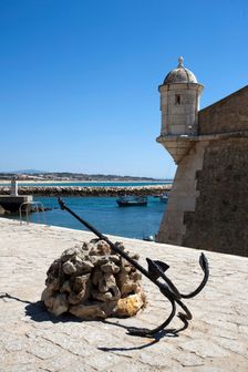 A watchtower of the Forte da Ponta da Bandeira, Lagos, Portugal, 2009. Creator: Samuel Magal