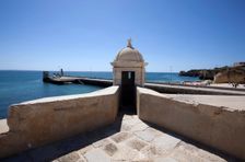 A watchtower of the Forte da Ponta da Bandeira, Lagos, Portugal, 2009. Creator: Samuel Magal