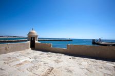 A watchtower of the Forte da Ponta da Bandeira, Lagos, Portugal, 2009. Creator: Samuel Magal