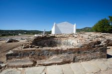 A water tank with mosaics, Milreu, Portugal, 2009. Creator: Samuel Magal