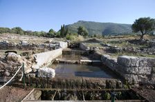 A water tunnel at Messene, Greece. Artist: Samuel Magal