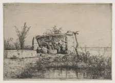 A Water Wheel in Bordighera (Italy), 1875. Creator: Adolphe Appian