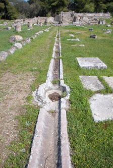 A water canal at Epidauros, Greece. Creator: Samuel Magal