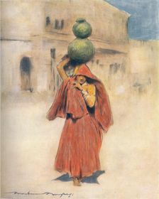 A Water-carrier 1905. Artist: Mortimer Luddington Menpes