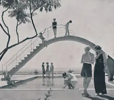 A water-chute for a swimming bath, 1935. Creator: Paul Heinrich August Wolff