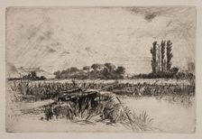 A Water Meadow, 1859. Creator: Francis Seymour Haden (British, 1818-1910)