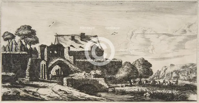 A Water-mill near Saint-Denis, 1850. Creator: Charles Meryon.