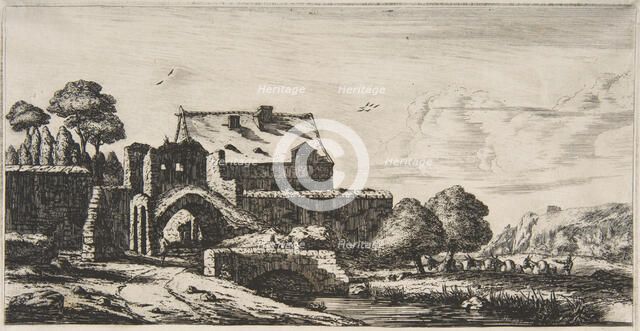 A Water-mill near Saint-Denis, 1850. Creator: Charles Meryon.